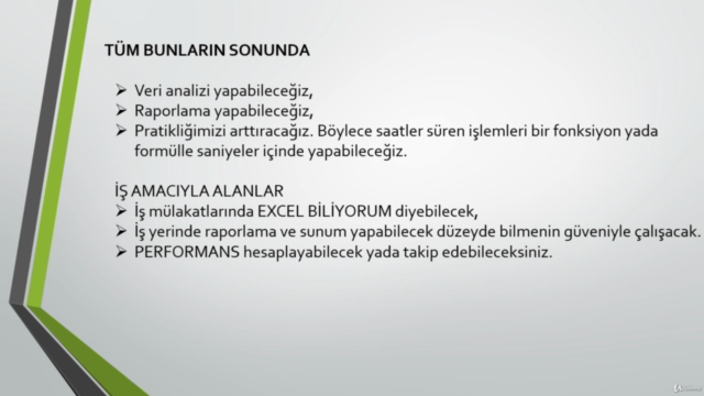 Sıfırdan İleri Seviyeye Excel | Sertifikalı – Screenshot 1