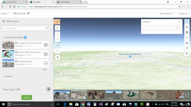 Spatial Web Application using ArcGIS – Screenshot 2