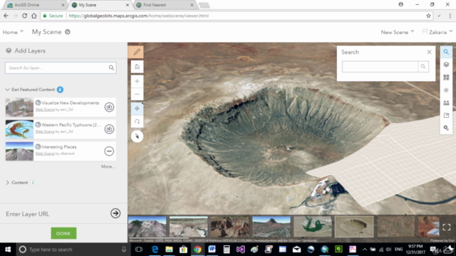 Spatial Web Application using ArcGIS – Screenshot 3