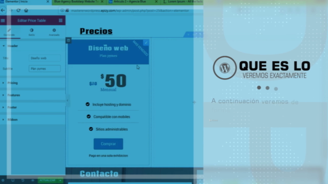 MASTER EN WORDPRESS: Crea tu sitio con Astra y Elementor – Screenshot 2