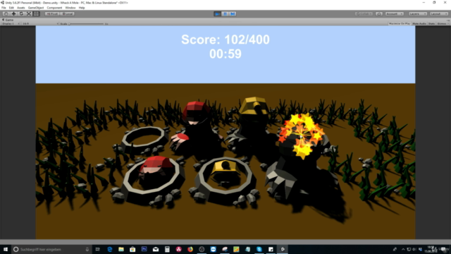Unity Game Tutorial: Whack A Mole 3D - Screenshot_02