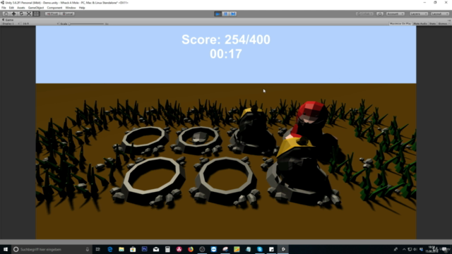 Unity Game Tutorial: Whack A Mole 3D - Screenshot_03