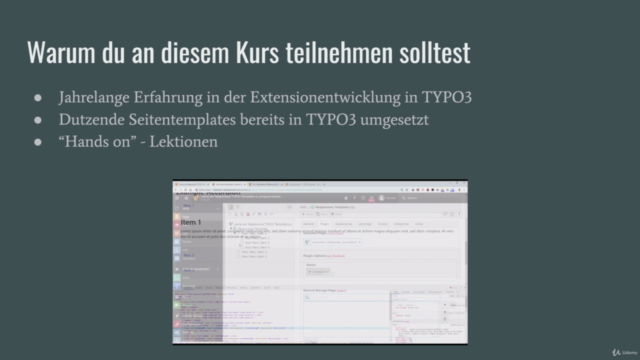 Lerne ein TYPO3 V9 Template zu programmieren – Screenshot 4