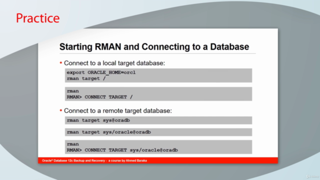 Oracle Database 12c Backup and Recovery using RMAN – Screenshot 4