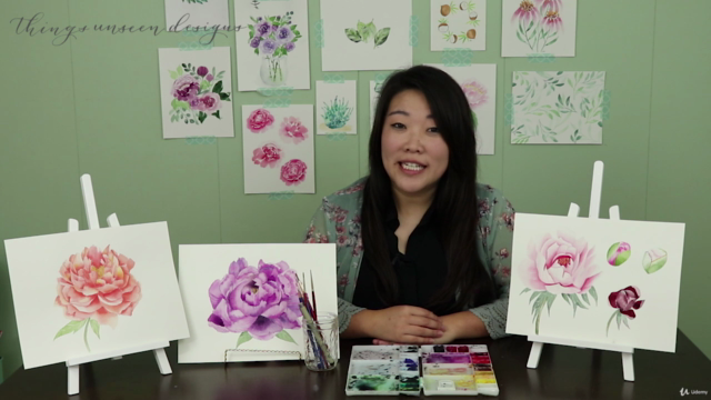 Watercolor Botanical Painting: Peony – Screenshot 2