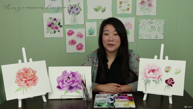 Watercolor Botanical Painting: Peony – Screenshot 3