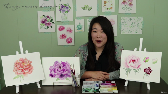 Watercolor Botanical Painting: Peony – Screenshot 4