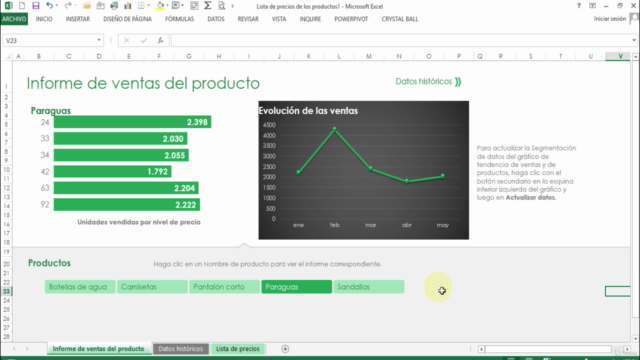 Gráficos Inteligentes con Excel Avanzado – Screenshot 1