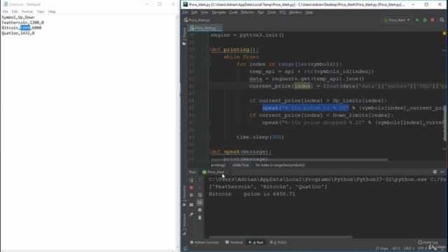 Python & Cryptocurrency Trading: Build 8 Python Apps (2020) – Screenshot 3