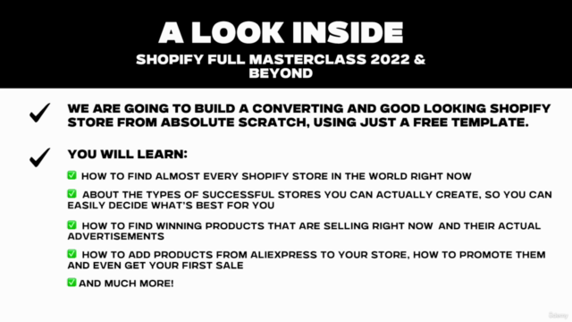 SHOPIFY FULL MASTERCLASS 2.0 - REVEALING EVERYTHING – Screenshot 4