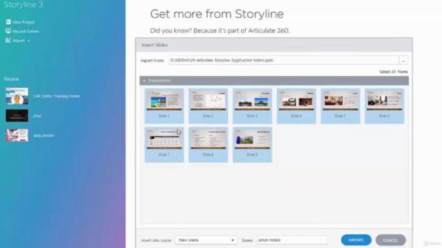 Create your first course in Articulate Storyline 3 – Screenshot 2