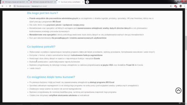 Excel w biurze od A do Z (2019) – Screenshot 3