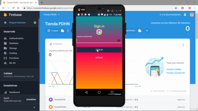 Curso de Xamarin para Android y Firebase en C# Login y crud – Screenshot 2