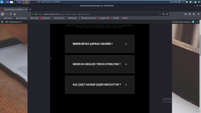 Beyaz Şapkalı Hacker Eğitimi (Penetrasyon Testleri) – Screenshot 1