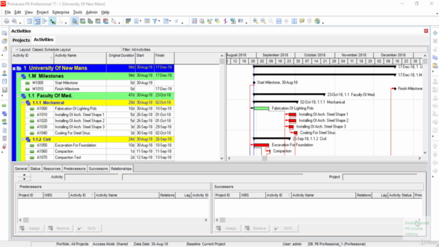 Primavera P6 Course (Scheduling,Budgeting And More) Arabic – Screenshot 1