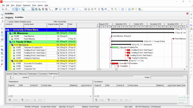 Primavera P6 Course (Scheduling,Budgeting And More) Arabic – Screenshot 3