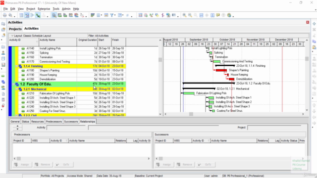 Primavera P6 Course (Scheduling,Budgeting And More) Arabic – Screenshot 4