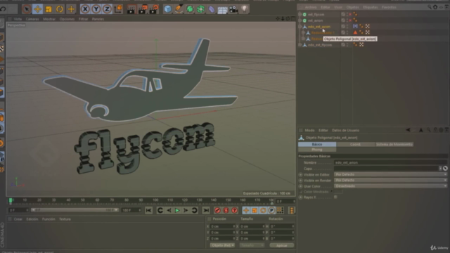 MASTER en Diseño y Animación de logos 3D en Cinema 4D – Screenshot 2