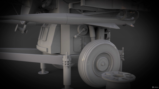 Learn Maya 2018 - High Poly Modelling Rapier Missile System! – Screenshot 4