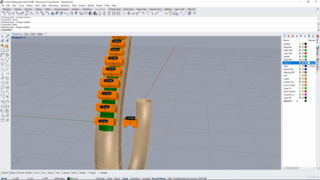 Jewellery Design in Rhino: Intermediate level – Screenshot 4