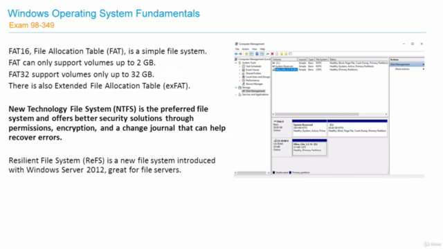 Microsoft Windows 10 - MTA Windows OS Fundamentals 98-349 – Screenshot 3