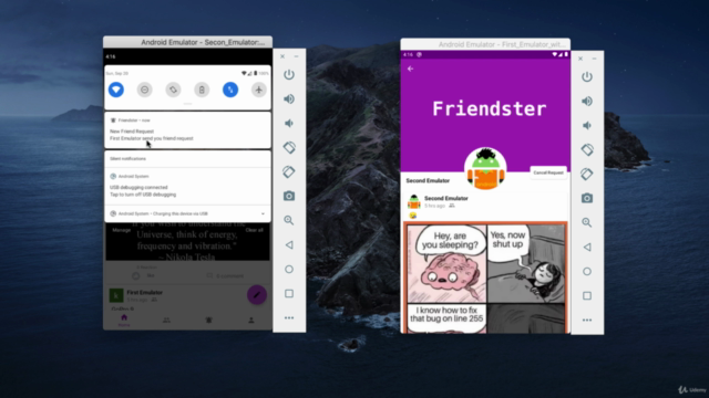 How to make a Social Networking app -Android App Development – Screenshot 1
