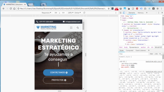 Bootstrap 4 para Zombies - ¡De Novato A Sensei! – Screenshot 2