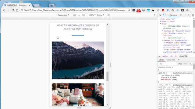 Bootstrap 4 para Zombies - ¡De Novato A Sensei! – Screenshot 3