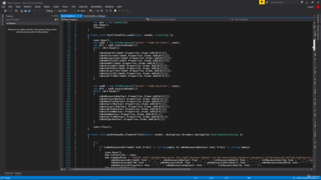 C# DEVEXPRESS İLE BAŞTAN SONA DEPO PROGRAMI – Screenshot 4