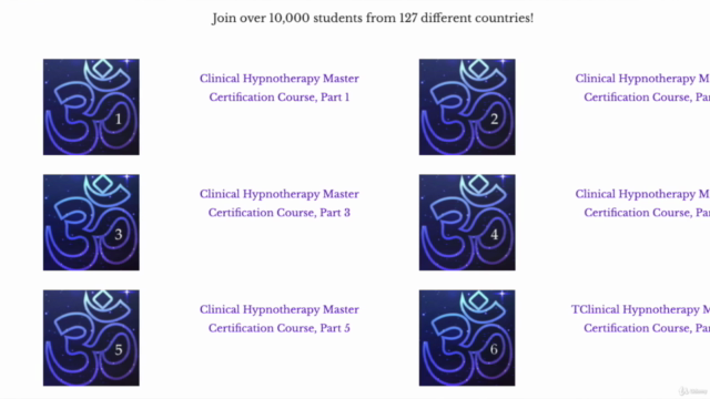 Clinical Hypnotherapy Master Certification Course, Part 1 – Screenshot 1