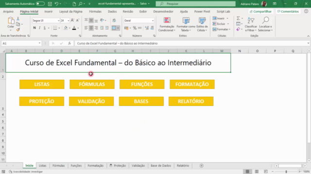 Curso de Excel Fundamental - do Básico ao Intermediário – Screenshot 1