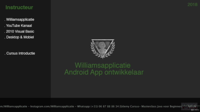 The Android Studio 3.1.4 N & Java 8 Build 6 Apps Course (NL) – Screenshot 4