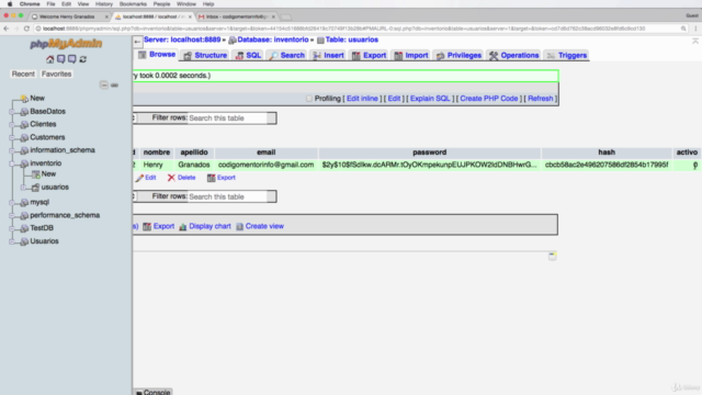 Sistema de LOGIN con envío de emails usando PHP y MySQL – Screenshot 2