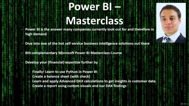 Power BI Masterclass 8 - Python, Finance, and advanced DAX - Screenshot_01