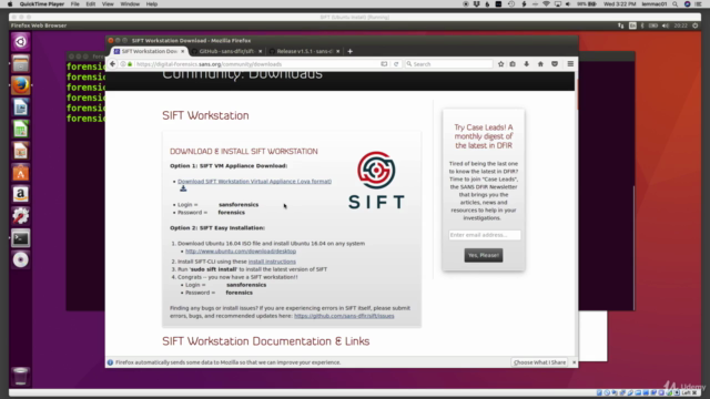 Build a Forensic Virtual Machine – Screenshot 2