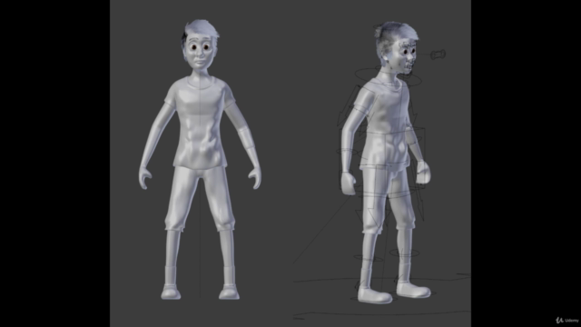 Cartoon Character Modeling In Blender – Screenshot 2