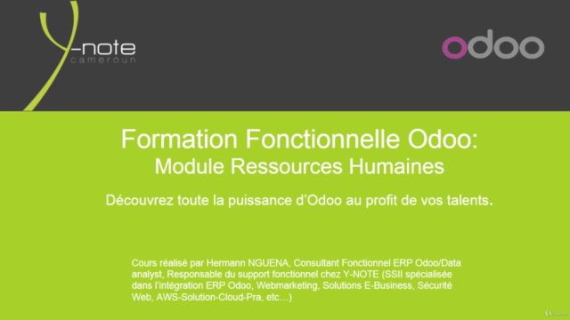 Odoo V12: Formation fonctionnelle Ressources Humaines – Screenshot 1