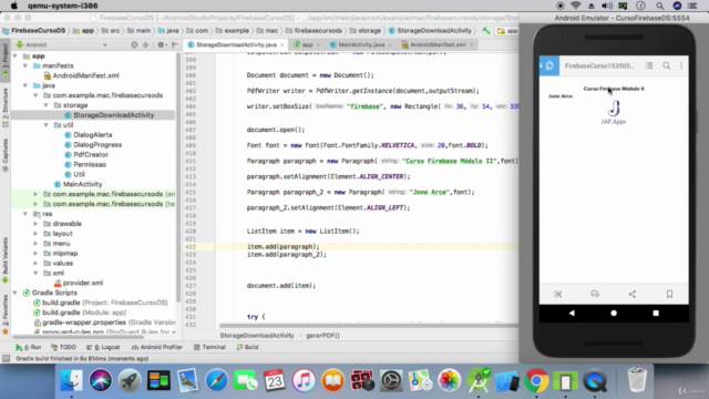 Firebase para Android - Módulo II - Storage e Database – Screenshot 1