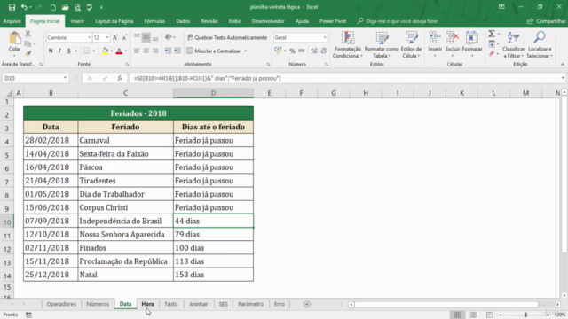 Curso de Excel Avançado - Treinando a Lógica – Screenshot 1