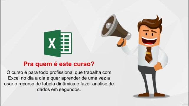 Curso de tabela dinâmica no Excel - Prático e rápido! – Screenshot 1