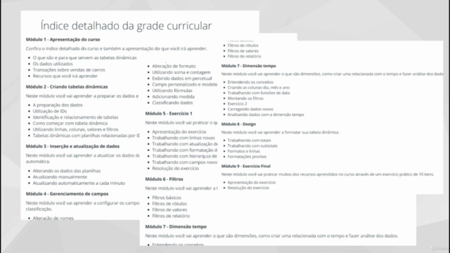 Curso de tabela dinâmica no Excel - Prático e rápido! – Screenshot 4