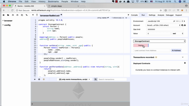 Ethereum and Solidity: Build Dapp with VueJS – Screenshot 3