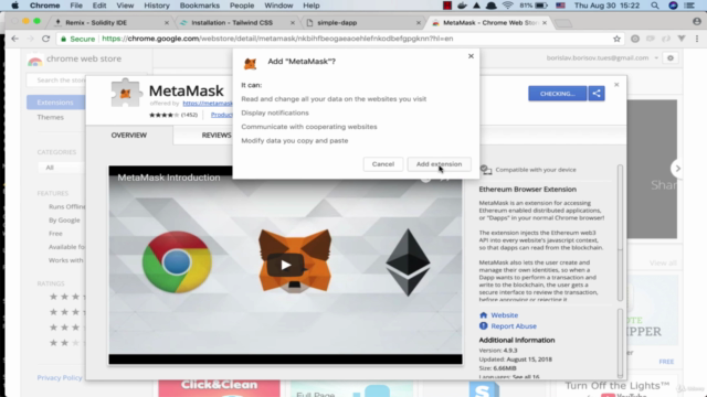 Ethereum and Solidity: Build Dapp with VueJS – Screenshot 4