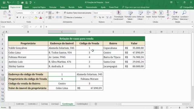 Curso de Excel Avançado - Fórmulas de Pesquisa – Screenshot 3