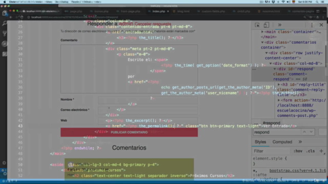 Desarrollo de Temas de WordPress con Bootstrap 4 y CMB2 – Screenshot 3