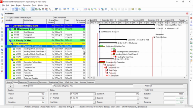 Primavera P6 Advanced (Risks,WPs,Constrains & More) Arabic – Screenshot 2