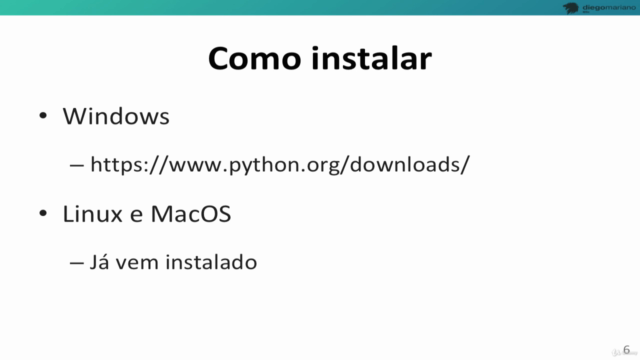Introdução à linguagem Python – Screenshot 2