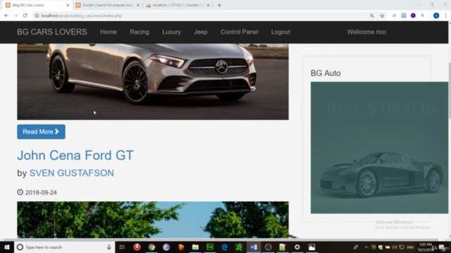 Fully functional PHP blog with CMS – Screenshot 3