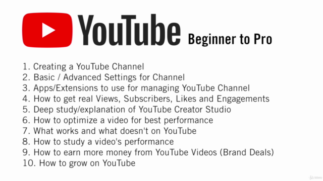 YouTube Expert Class & YouTube Marketing/SEO with Google Ads – Screenshot 1