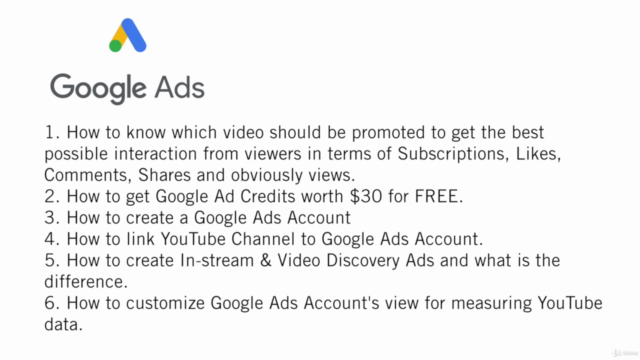 YouTube Expert Class & YouTube Marketing/SEO with Google Ads – Screenshot 2